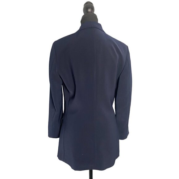 Vintage 90s Womens Classic Navy Blazer Size 4 - Picture 5 of 9